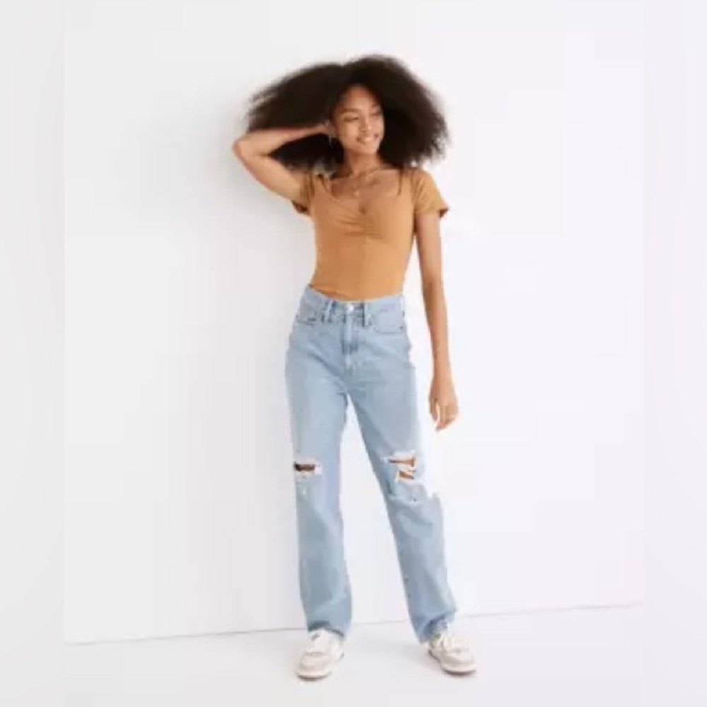 Madewell Baggy Straight Jeans in Earlhurst Wash